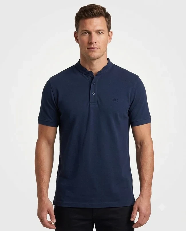 Regular Fit Half Collar Polo Shirt – Original Cotton