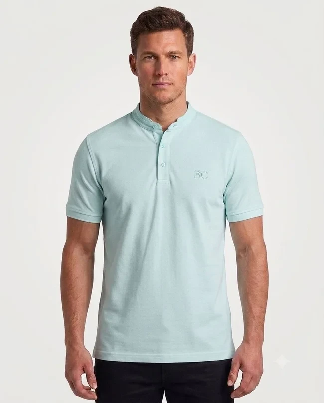 Regular Fit Half Collar Polo Shirt – Original Cotton