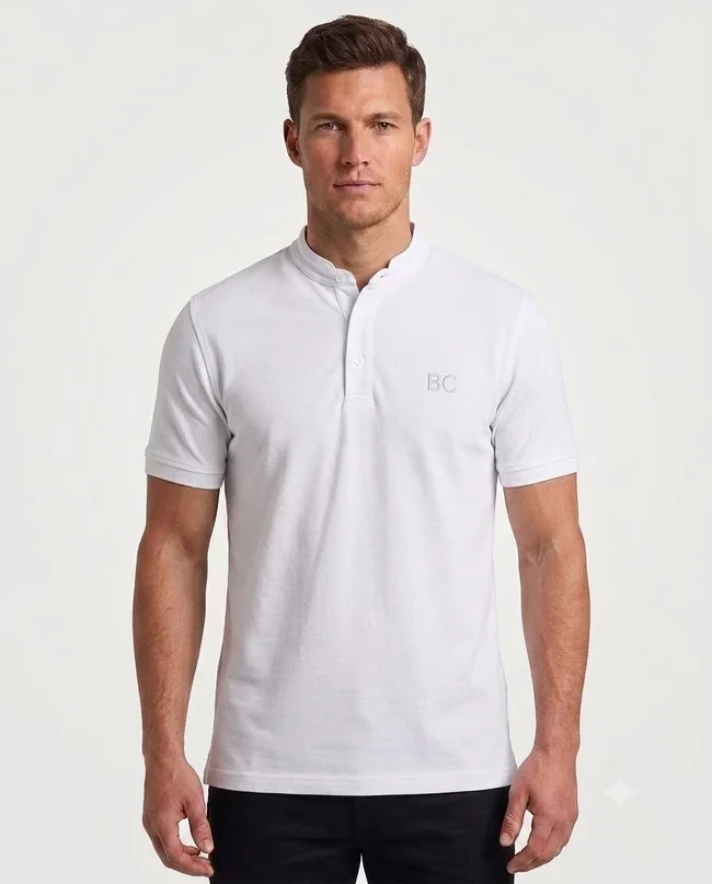 Regular Fit Half Collar Polo Shirt – Original Cotton