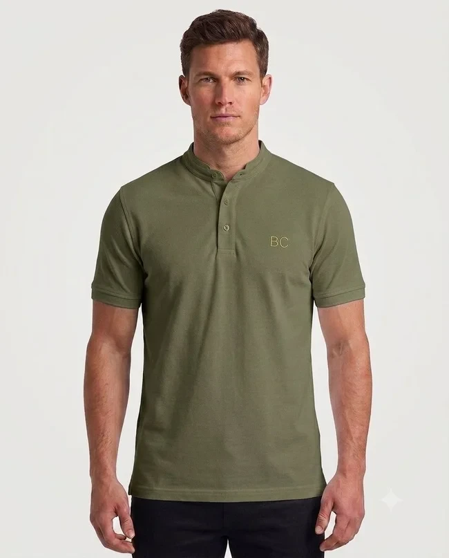 Regular Fit Half Collar Polo Shirt – Original Cotton