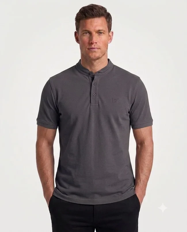 Regular Fit Half Collar Polo Shirt – Original Cotton